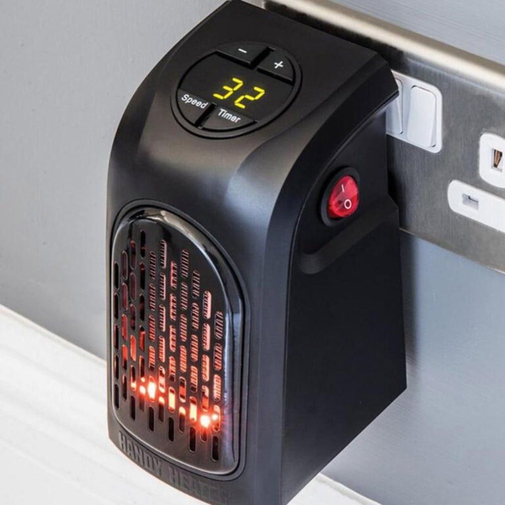 Compacte Stekkerverwarmer Keramische Verwarming Digitaal Display Energiezuinig Timer Slaapkamer Kantoor | Sulvida