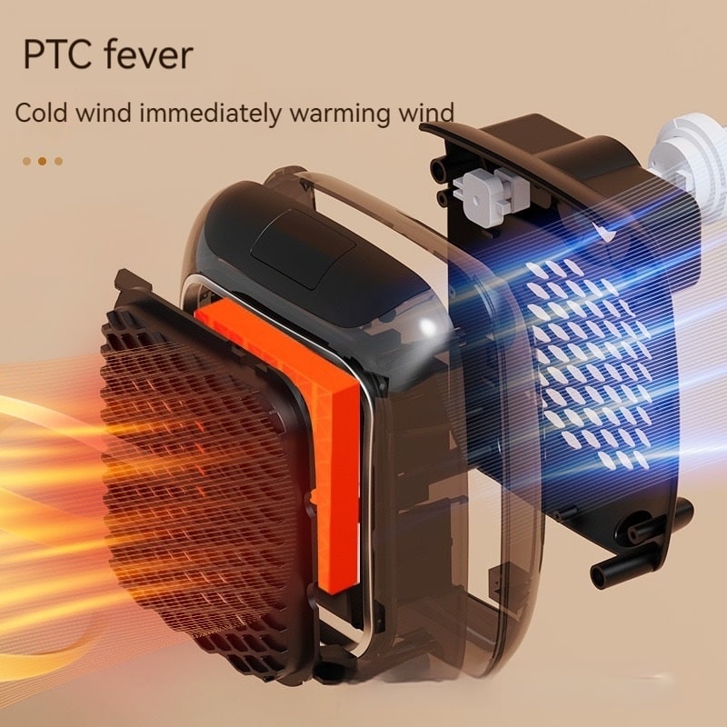 Compacte Stekkerverwarmer 800W met Digitaal Display en 3 Warmtestanden voor Energiezuinig Verwarmen van Kamers | Sulvida