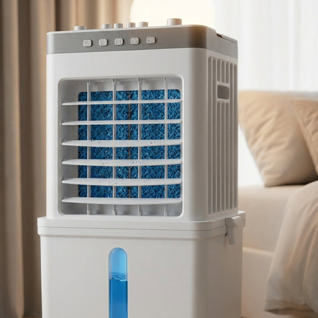 Mobiele 3-in-1 Aircooler Ventilator Ontvochtiger Klimaatapparaat Stil met Afstandsbediening Koeling Slaapkamer | Sulvida