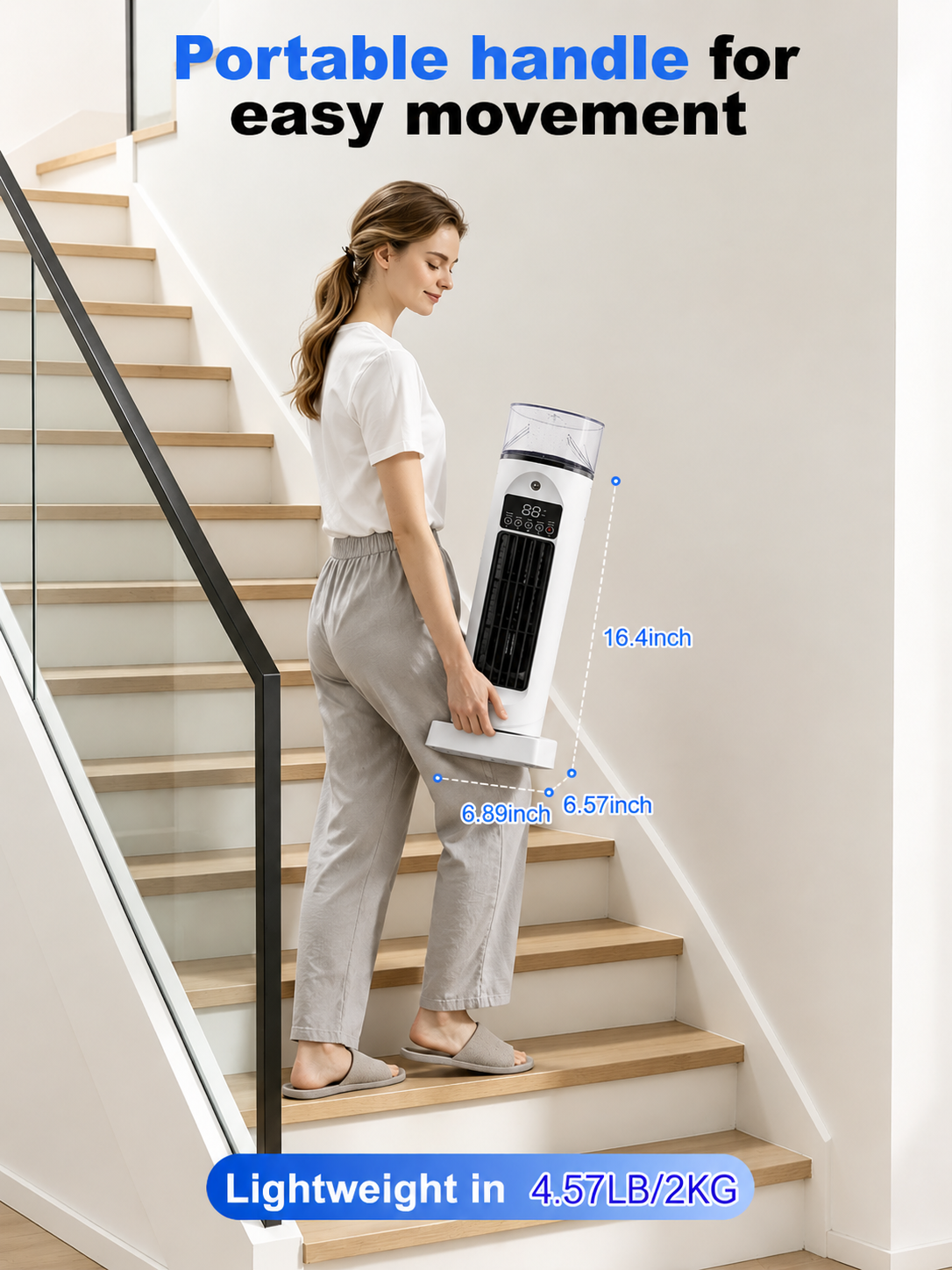 Mobiele Airco 4-in-1 met Afstandsbediening Timer Luchtbevochtiger Oscillatie Ventilatie Kamerkoeling Kantoor Slaapkamer | Sulvida