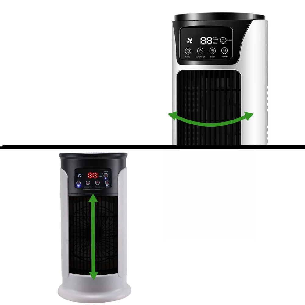 Mobiele Aircooler Energiezuinig Waterkoeling Ruimtekoeler Verplaatsbaar Compact Luchtbevochtiger Thuis Kantoor | Sulvida