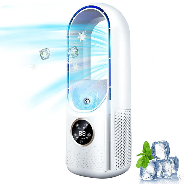 Mobiele Bladloze Stille Luchtkoeler USB Verdamping voor Thuis Kantoor Bureau 100ml Watertank Compact | Sulvida