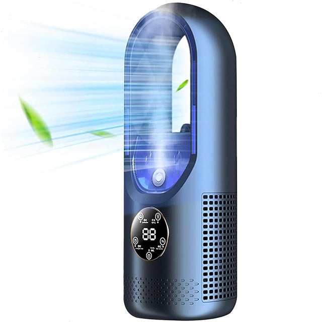 Mobiele Bladloze Stille Luchtkoeler USB Verdamping voor Thuis Kantoor Bureau 100ml Watertank Compact | Sulvida