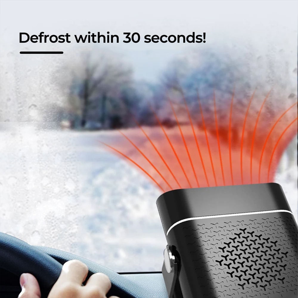 Mobiele Autoverwarmer 12V met Snelle Opwarmfunctie en Ontwaseming voor Autoruit Ontdooien Compact Design | Sulvida