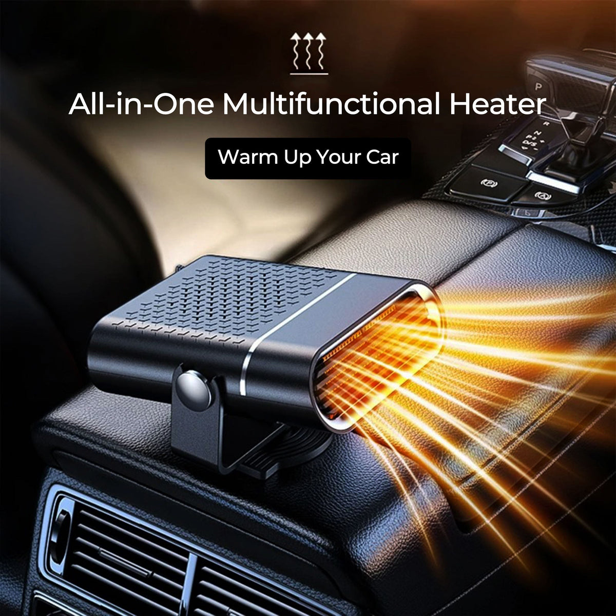 Mobiele Autoverwarmer 12V met Snelle Opwarmfunctie en Ontwaseming voor Autoruit Ontdooien Compact Design | Sulvida