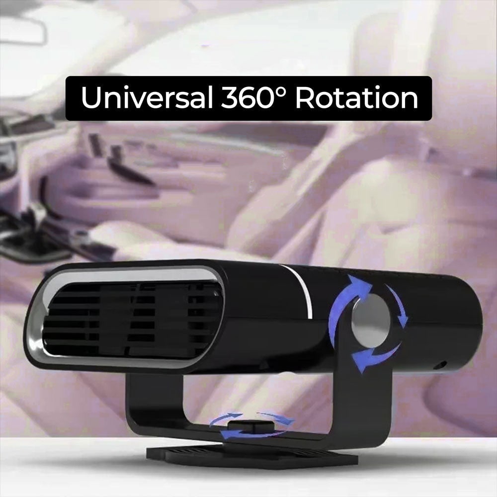 Mobiele Autoverwarmer 12V met Snelle Opwarmfunctie en Ontwaseming voor Autoruit Ontdooien Compact Design | Sulvida