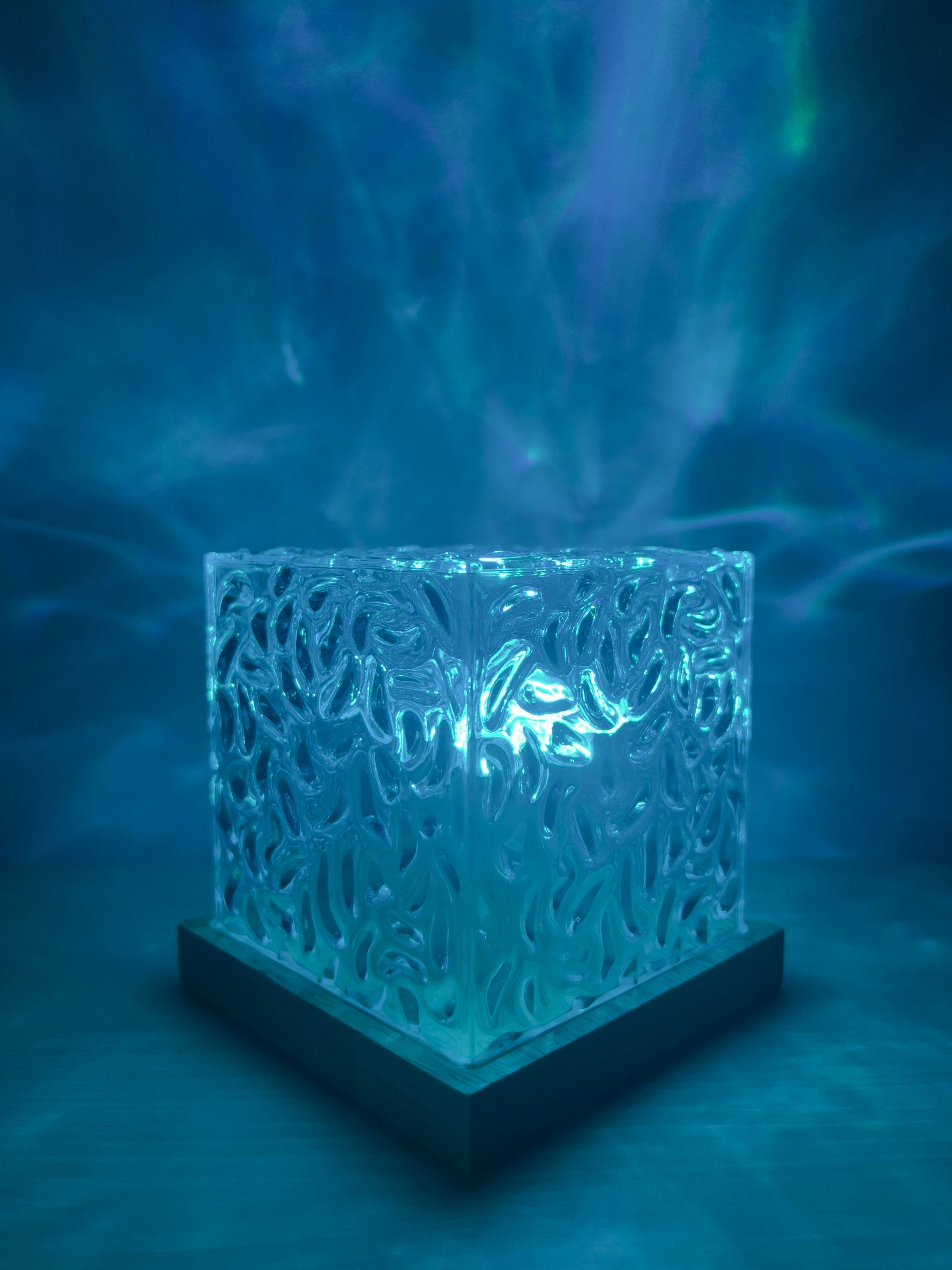 LED Nachtlampje Oceaangolven Projector met Afstandsbediening – Rustgevende Sfeerverlichting met Watergolfeffect en Kleurwisseling voor Slaapkamer Kinderkamer | Sulvida