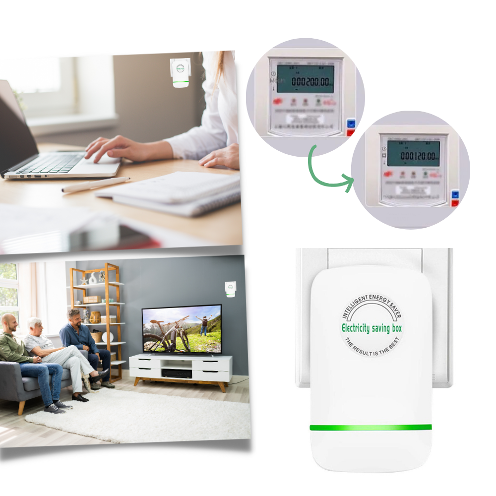 Dispositif d’économie d’énergie pour prise électrique – Optimisation universelle de l’alimentation, prise EU US, compact, économie d’énergie | Sulvida