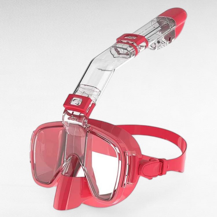 Opvouwbaar snorkelmasker volledig gezicht panoramisch zwemmen duiken watersport zwart blauw groen roze geel | Sulvida