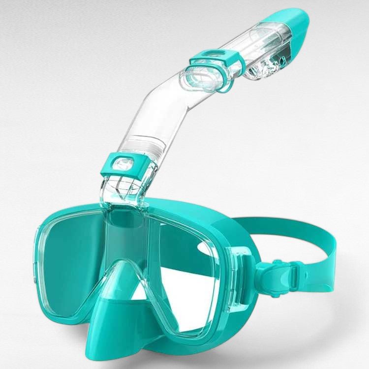 Opvouwbaar snorkelmasker volledig gezicht panoramisch zwemmen duiken watersport zwart blauw groen roze geel | Sulvida