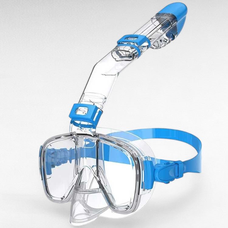 Opvouwbaar snorkelmasker volledig gezicht panoramisch zwemmen duiken watersport zwart blauw groen roze geel | Sulvida