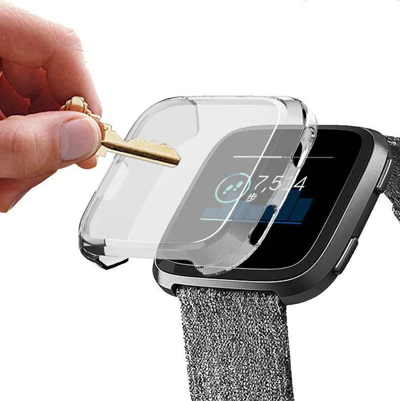 Coque de protection pour smartwatch Versa 2 - Protection intégrale de l’écran et du boîtier - Couleur or - Élégante | Sulvida