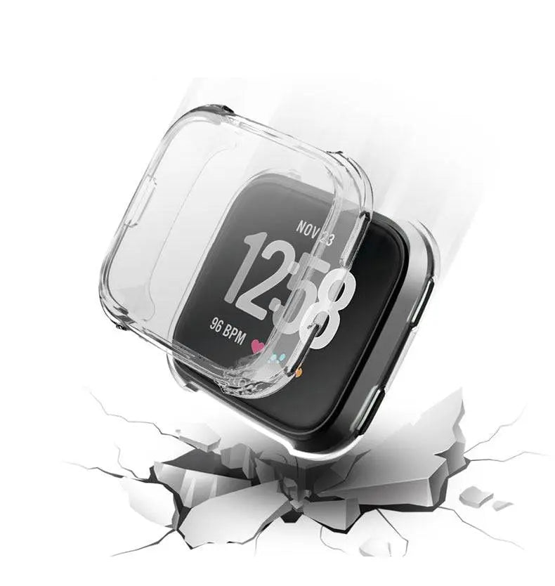 Coque de protection pour smartwatch Versa 2 - Protection intégrale de l’écran et du boîtier - Couleur or - Élégante | Sulvida