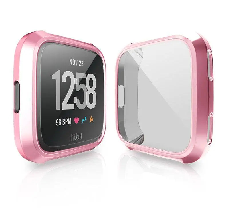 Coque de protection pour smartwatch Versa 2 - Protection intégrale de l’écran et du boîtier - Couleur or - Élégante | Sulvida