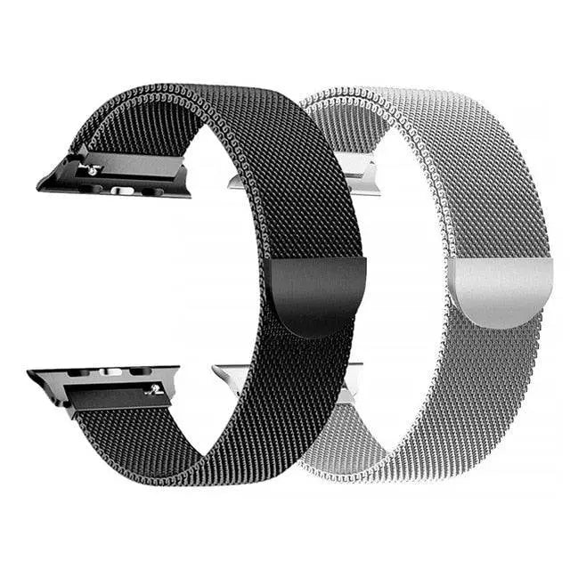 Ensemble de bracelets de montre en maille et à maillons en acier inoxydable, compatible avec les boîtiers de montre de 40-49mm, interchangeable | Sulvida