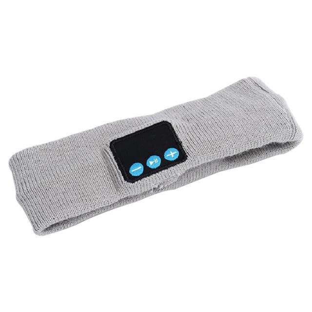Bluetooth Muziek Hoofdband Gebreid Acryl Draadloze Stereo Koptelefoon Verstelbaar Hardlopen Gym Sport Fitness | Sulvida