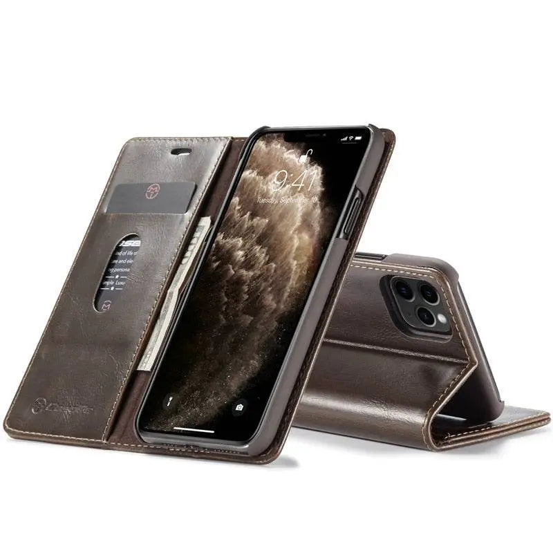 Étui de luxe en cuir pour iPhone 12 / 12 Pro / 12 Pro Max – Protection haut de gamme avec ajustement adapté au modèle | Sulvida