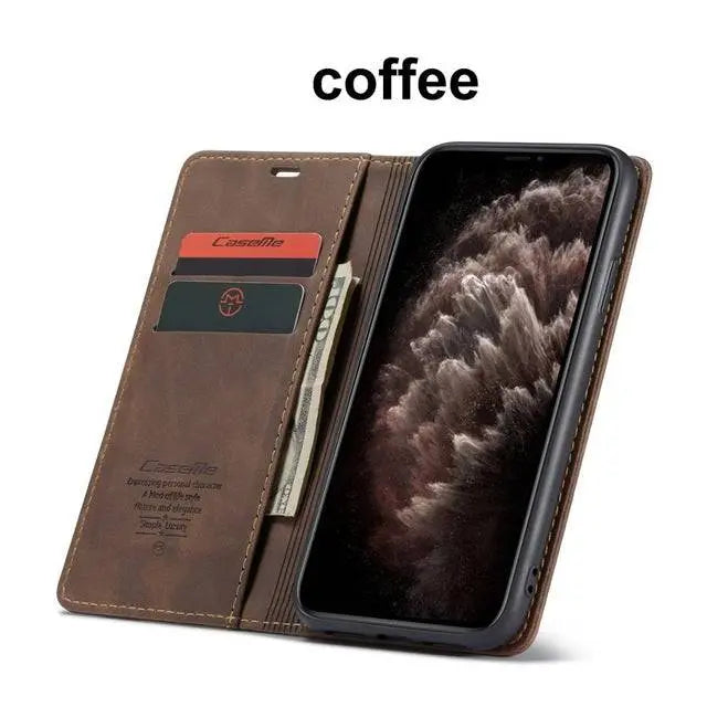 Étui de téléphone haut de gamme en cuir avec portefeuille pour iPhone 11 Pro Max - Protection et fonctionnalité | Sulvida