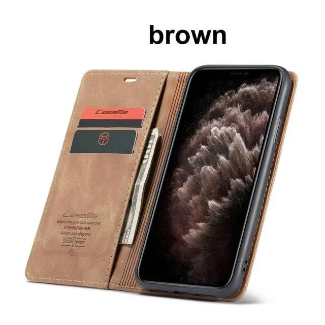 Étui de téléphone haut de gamme en cuir avec portefeuille pour iPhone 11 Pro Max - Protection et fonctionnalité | Sulvida