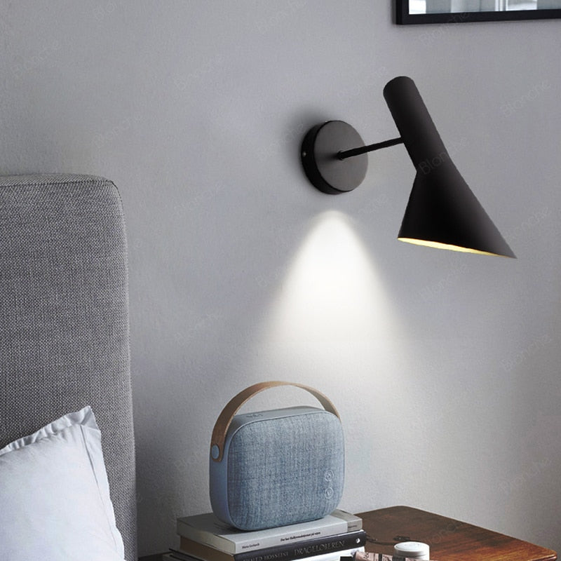 Verstelbare Wandlamp Aluminium Zwart Wit Leeslamp Slaapkamer Gang Woonkamer Nordic Design Dimbaar Sfeer | Sulvida