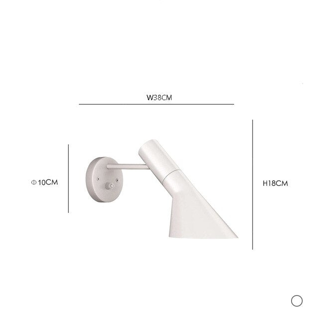 Verstelbare Wandlamp Aluminium Zwart Wit Leeslamp Slaapkamer Gang Woonkamer Nordic Design Dimbaar Sfeer | Sulvida