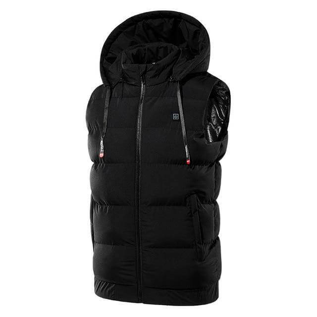 Thermo-Waterdicht Elektrisch Verwarmd Vest met Capuchon - USB Verwarmingsvest Heren Dames Outdoor Winter | Sulvida