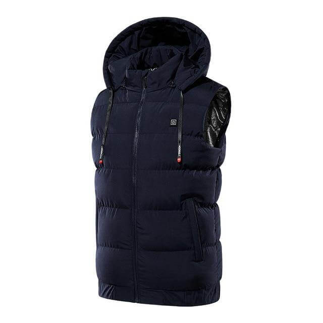 Thermo-Waterdicht Elektrisch Verwarmd Vest met Capuchon - USB Verwarmingsvest Heren Dames Outdoor Winter | Sulvida