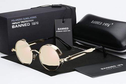 Ronde Zonnebril Gepolariseerd Metalen Frame Unisex Vintage Urban Oogbescherming UV400 Stijlvol Retro Design | Sulvida