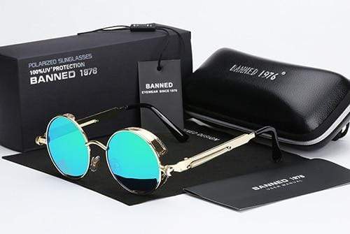 Ronde Zonnebril Gepolariseerd Metalen Frame Unisex Vintage Urban Oogbescherming UV400 Stijlvol Retro Design | Sulvida