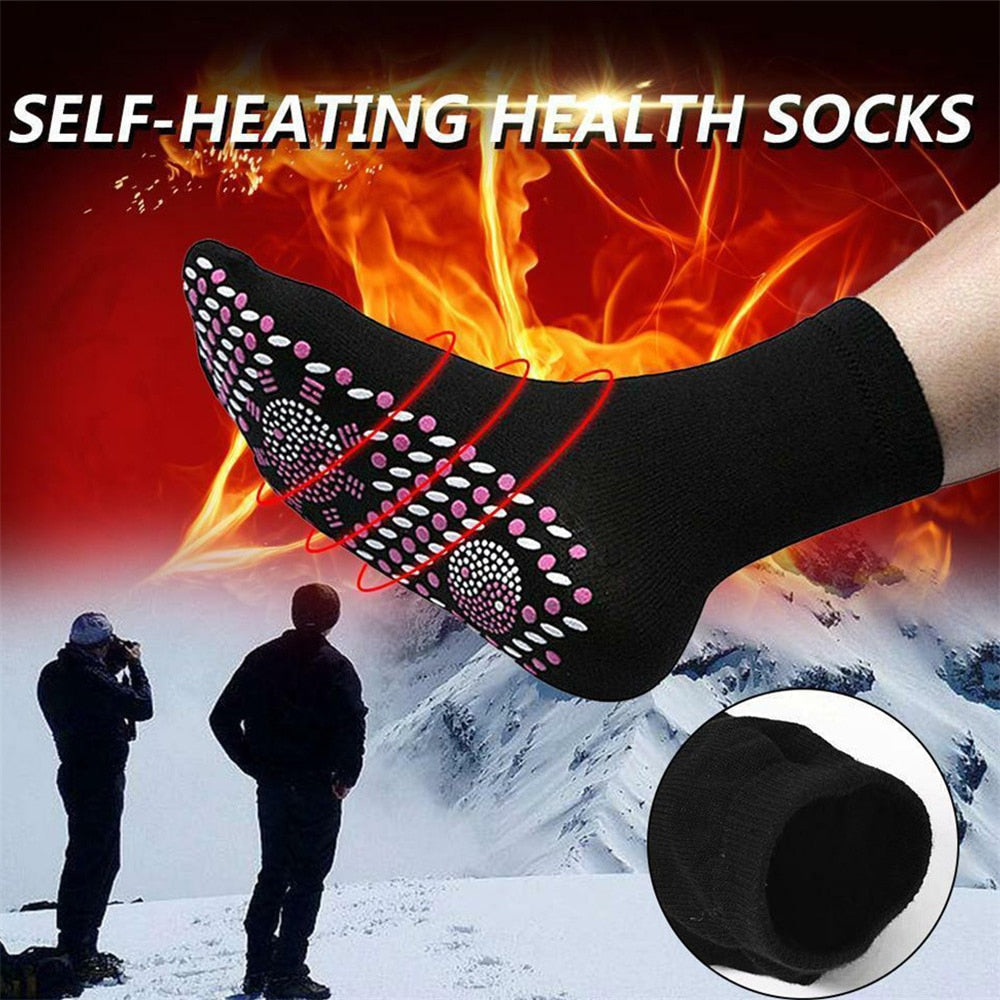 Zelfverwarmende Magnetische Sokken Uniseks Massage Anti-Vermoeidheid Warme Voeten Comfort Thermosokken | Sulvida