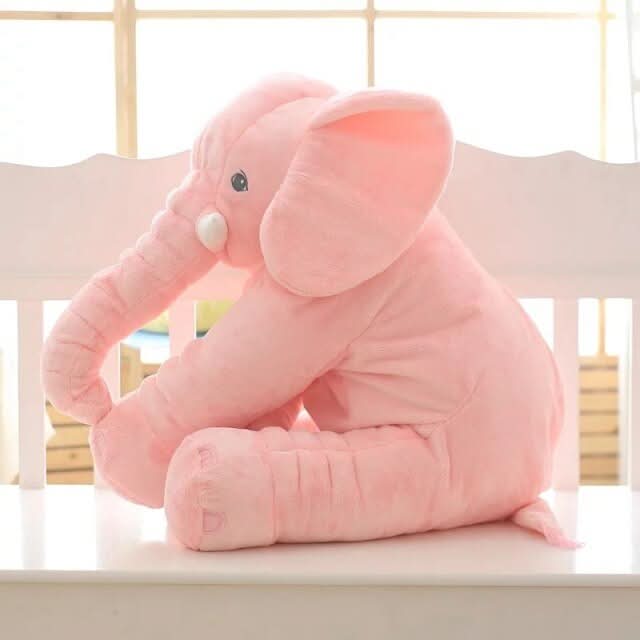 Zachte Pluche Olifant Knuffel 40-60 cm Kinderkussen Speelgoed Decoratie Kinderkamer Grijs Blauw Roze | Sulvida