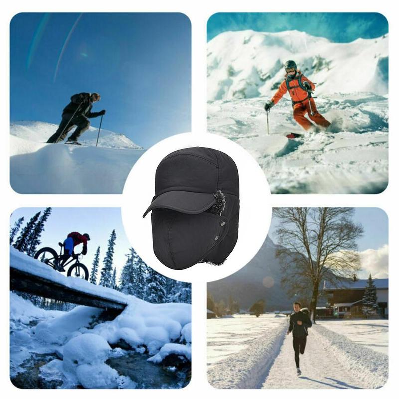 Wintermuts met Gezichtsbedekking – Warme Trappermuts met Oorflappen Unisex Outdoor Wintersport Skiën | Sulvida
