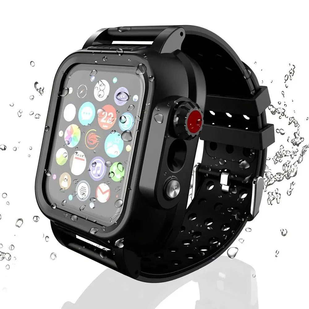 Bracelet de montre avec coque de protection pour Apple Watch Series 4 5 6 SE – Ensemble de protection assorti 44mm 42mm, accessoire | Sulvida