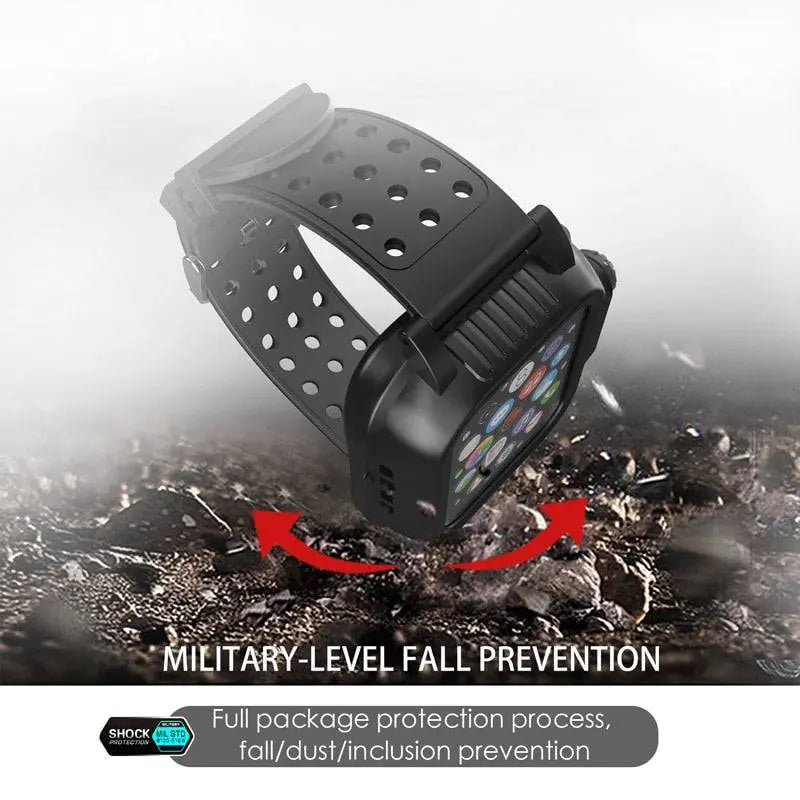 Bracelet de montre avec coque de protection pour Apple Watch Series 4 5 6 SE – Ensemble de protection assorti 44mm 42mm, accessoire | Sulvida