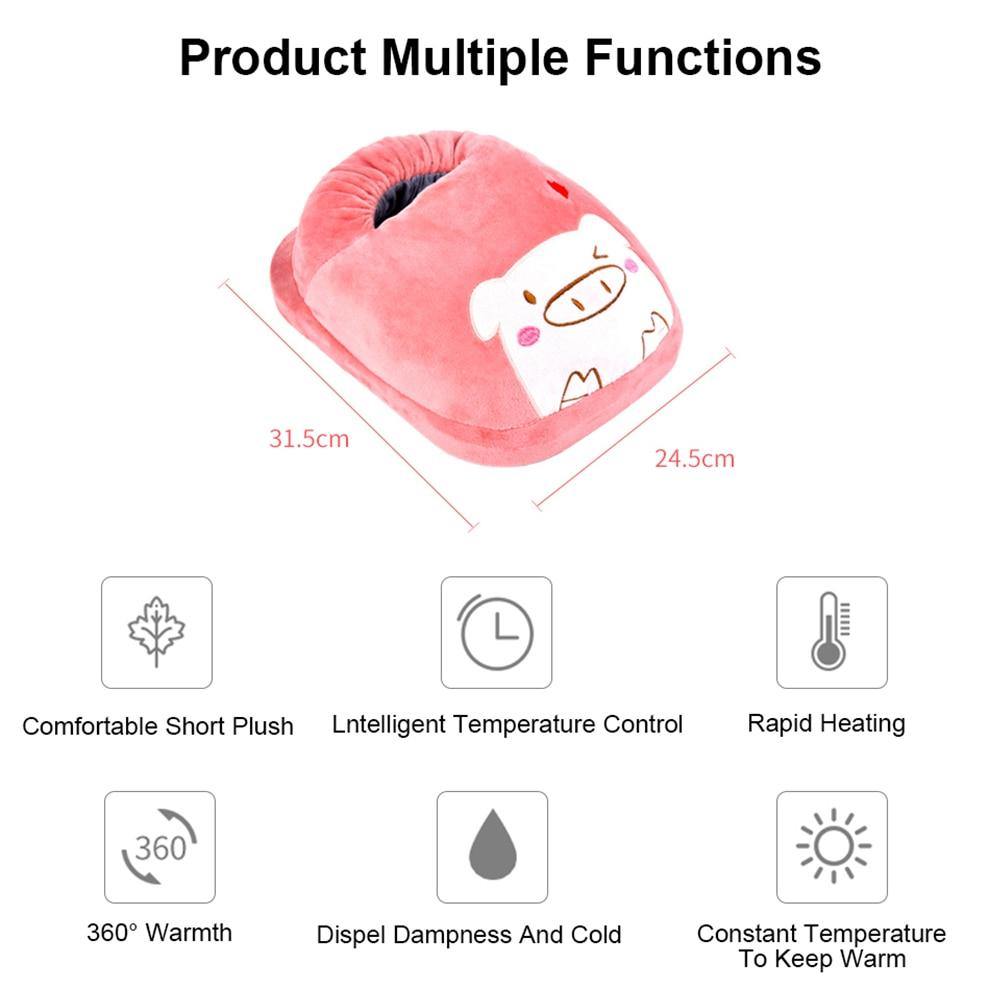USB Oplaadbare Voetverwarmer met 3 Warmtestanden – Warm & Comfortabel Fluweel Voetenwarmer voor Thuis & Kantoor | Sulvida