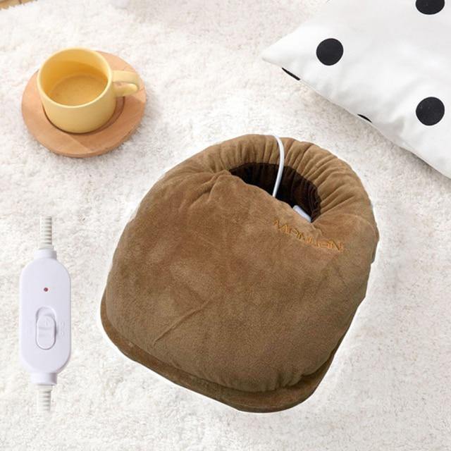 USB Oplaadbare Voetverwarmer met 3 Warmtestanden – Warm & Comfortabel Fluweel Voetenwarmer voor Thuis & Kantoor | Sulvida