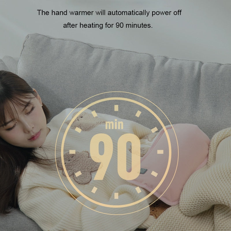 Elektrische Handwarmer USB Oplaadbaar Draagbaar Opvouwbaar Handwarmapparaat voor Koudebescherming Winter | Sulvida