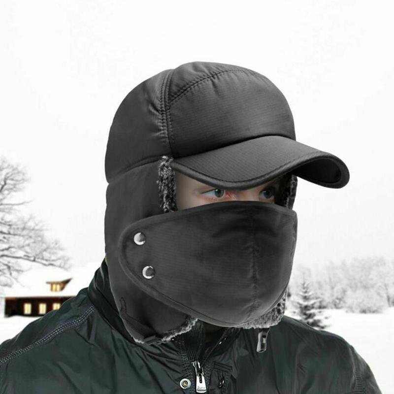 Wintermuts met Gezichtsbedekking – Warme Trappermuts met Oorflappen Unisex Outdoor Wintersport Skiën | Sulvida