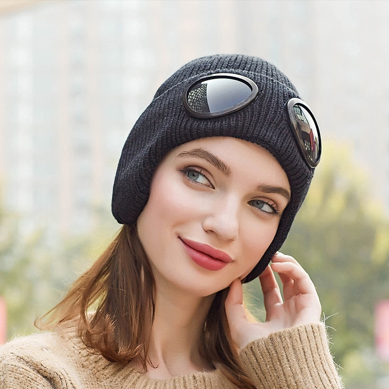 Unisex Aviator Wintermuts met Warme Voering – Pilotenmuts Herfst Winter Outdoor Skiën Wintersport Sneeuw | Sulvida