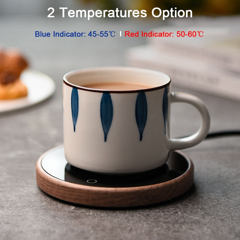 Keramische Mokverwarmer met Temperatuurregeling – Elegante Onderzetter voor Warme Koffie en Thee – Automatische Uitschakeling en Waterdichte Coating | Sulvida
