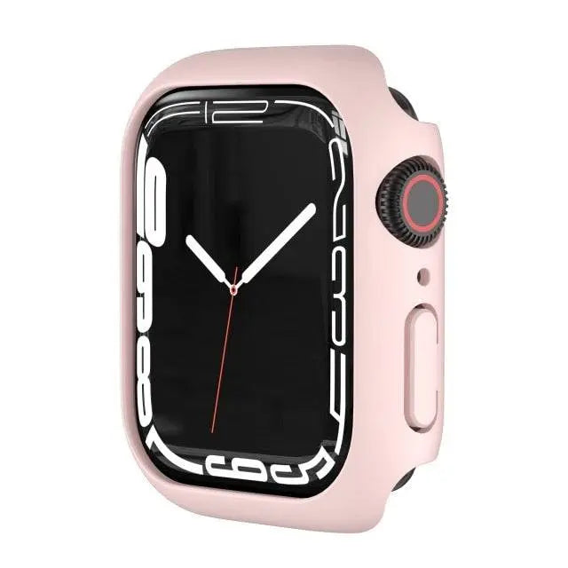 Coque de protection pour Apple Watch Series 7 41mm 45mm avec protection d’écran en verre trempé, accessoire pour montre | Sulvida