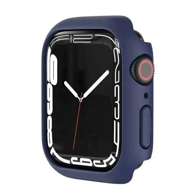Coque de protection pour Apple Watch Series 7 41mm 45mm avec protection d’écran en verre trempé, accessoire pour montre | Sulvida