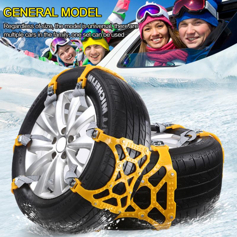 Antislipbanden voor autobanden TPU met stalen pinnen voor auto SUV off-road winter sneeuwkettingen tractie | Sulvida