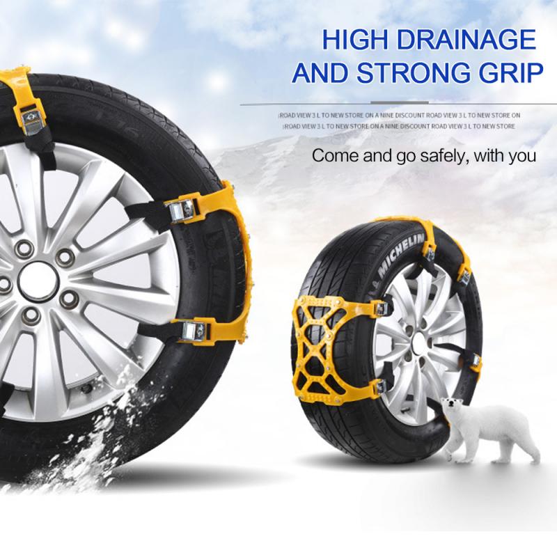 Antislipbanden voor autobanden TPU met stalen pinnen voor auto SUV off-road winter sneeuwkettingen tractie | Sulvida
