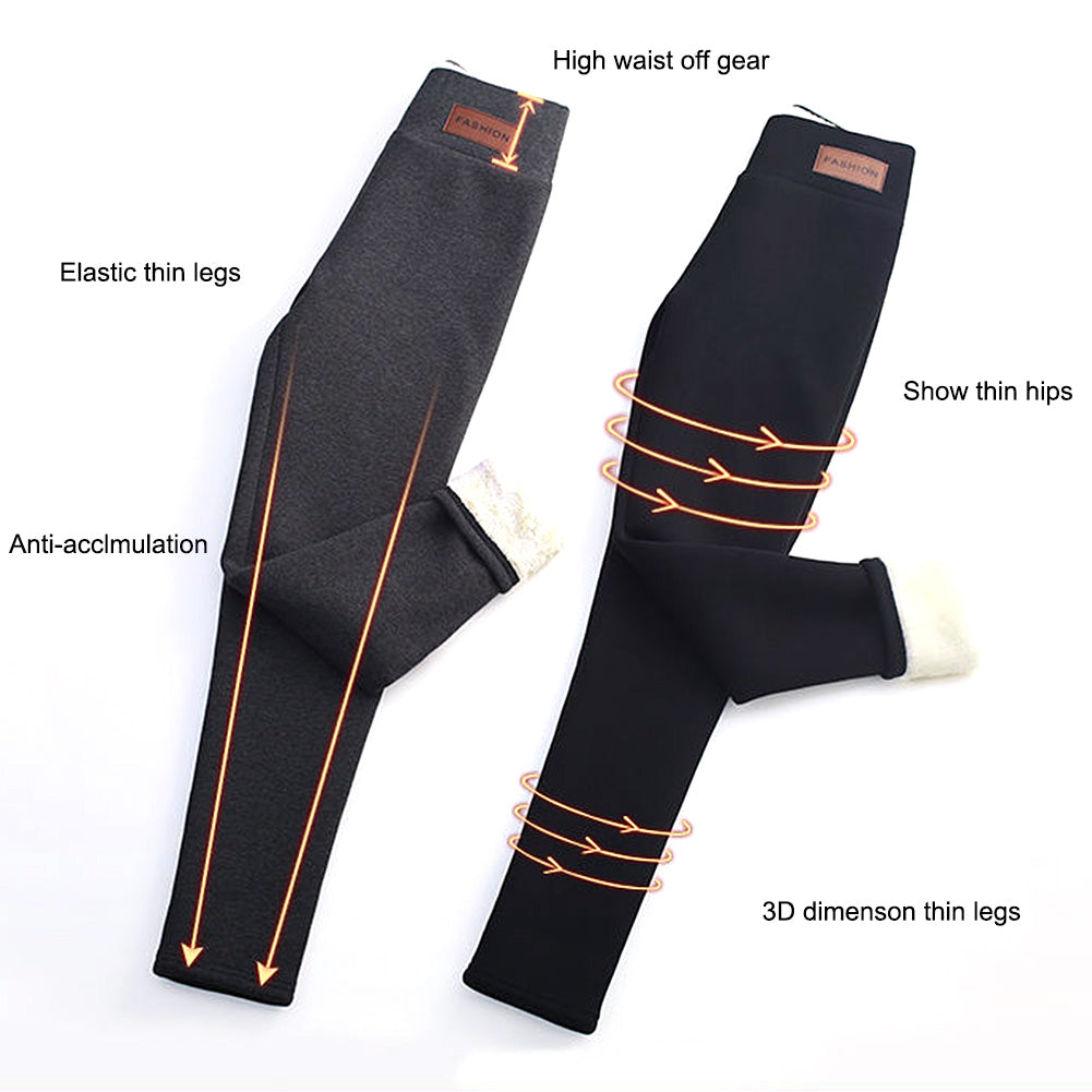 Fleece Thermo Dameslegging Warm Gevoerd Stretch Thermische Winterbroek Comfortabel Ondergoed voor Herfst | Sulvida