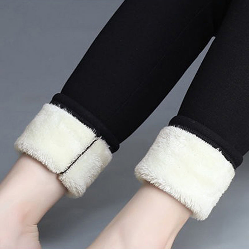 Fleece Thermo Dameslegging Warm Gevoerd Stretch Thermische Winterbroek Comfortabel Ondergoed voor Herfst | Sulvida