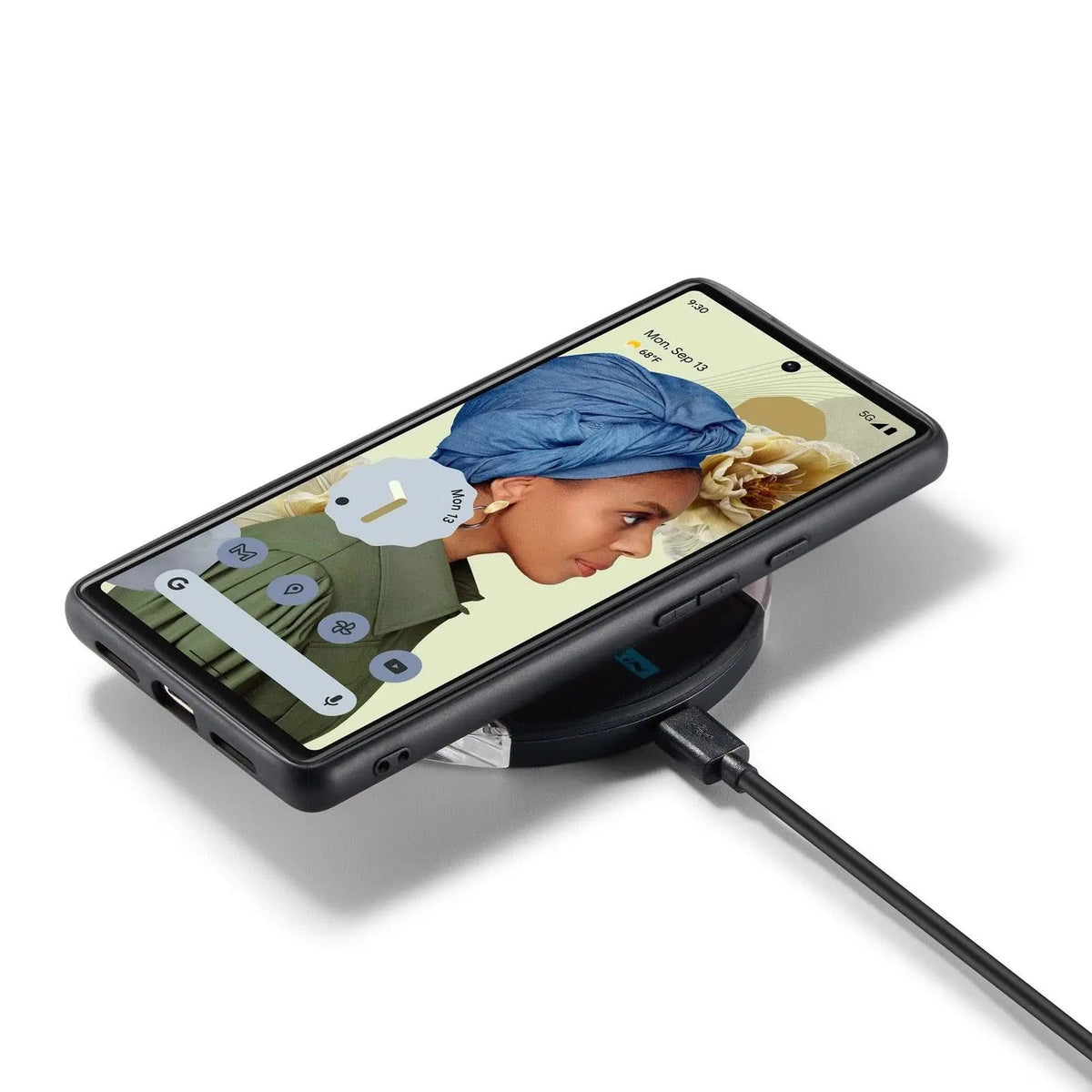 Étui portefeuille vintage en cuir pour smartphone avec porte-cartes et fonction support marron vintage noir protection | Sulvida