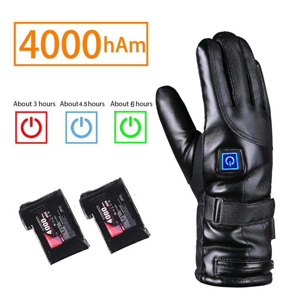 Verwarmde Handschoenen Winddicht Touchscreen Oplaadbaar 7.4V 2800mAh 3 Temperaturen Ski Wandel Fiets | Sulvida