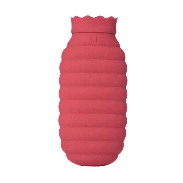 Siliconen Warmwaterkruik 313ml en 620ml Magnetronbestendig Grijs Blauw Rood Warmtecompres Verwarmingskruik | Sulvida