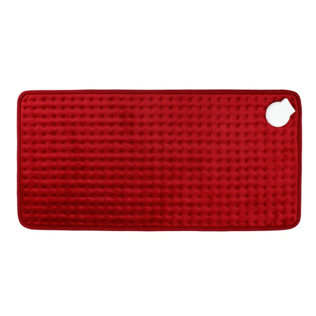 Elektrisch Verwarmingskussen Digitaal 76x40cm Grijs Rood Blauw Instelbaar Warmtepad Therapeutisch Comfort | Sulvida